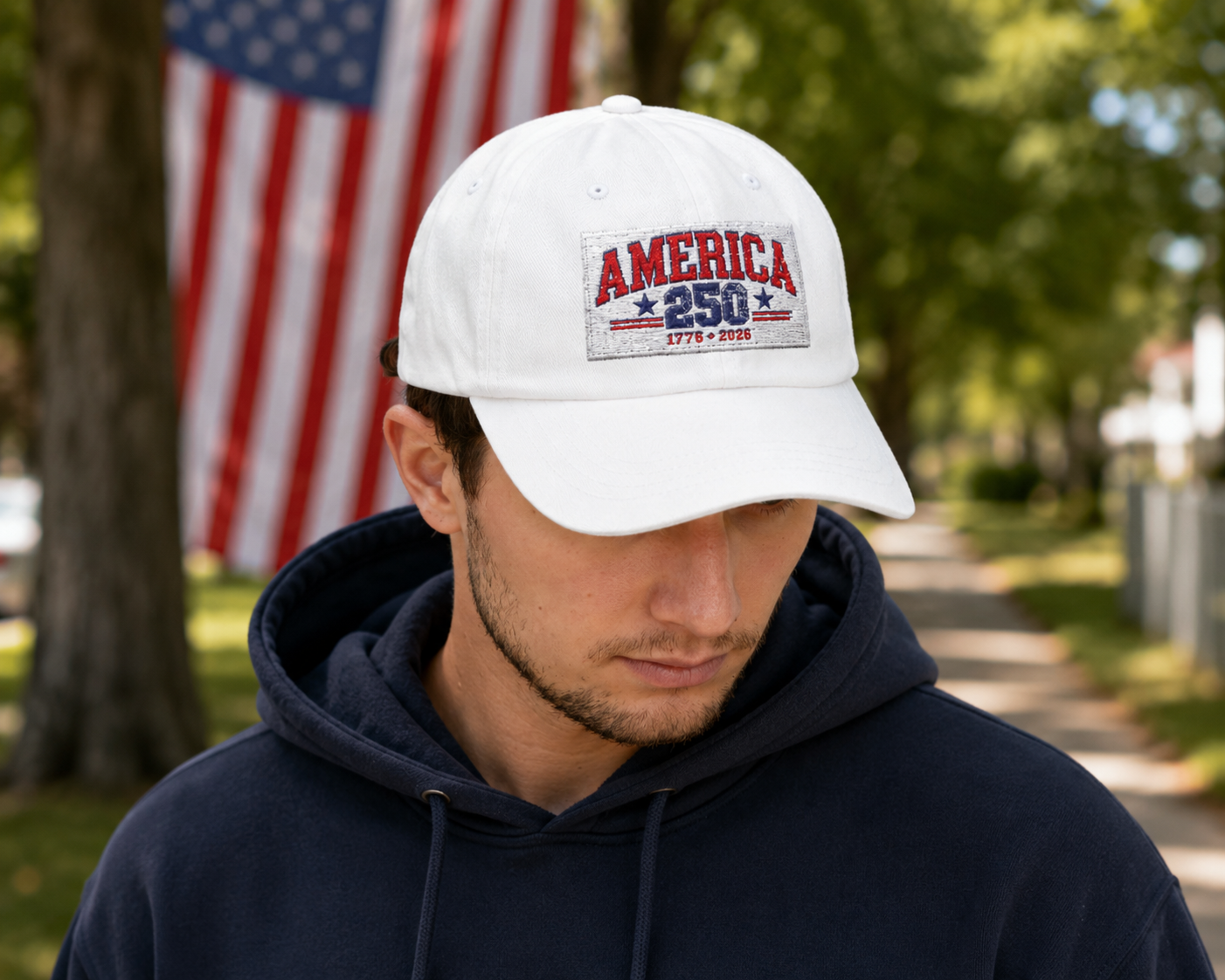 America 250 Embroidered Hat, USA 250th Anniversary Cap, 1776-2026 Patriotic Baseball Hat, American Pride Gift