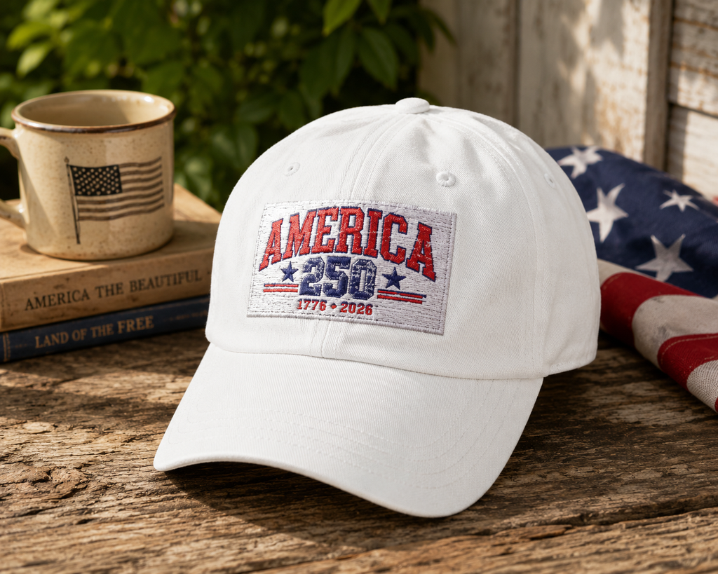 America 250 Embroidered Hat, USA 250th Anniversary Cap, 1776-2026 Patriotic Baseball Hat, American Pride Gift