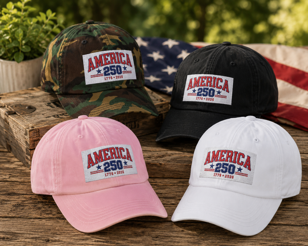 America 250 Embroidered Hat, USA 250th Anniversary Cap, 1776-2026 Patriotic Baseball Hat, American Pride Gift