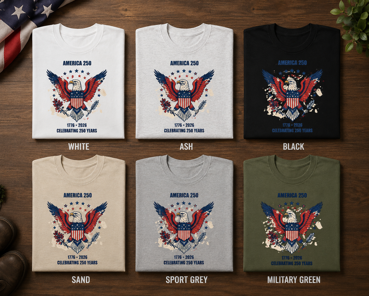 America 250 Shirt, 1776 2026 T Shirt, USA 250th Anniversary Tee, Patriotic Eagle Shirt, America Birthday Shirt, July 4th Gift
