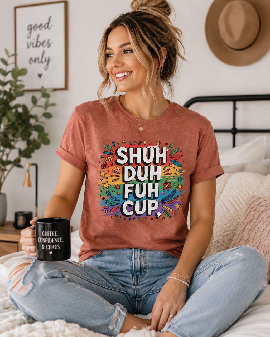Funny Graphic Tee for Women, Sarcastic T-Shirt, Colorful Statement Shirt, Humorous Gift for Her, Trendy Casual Tee