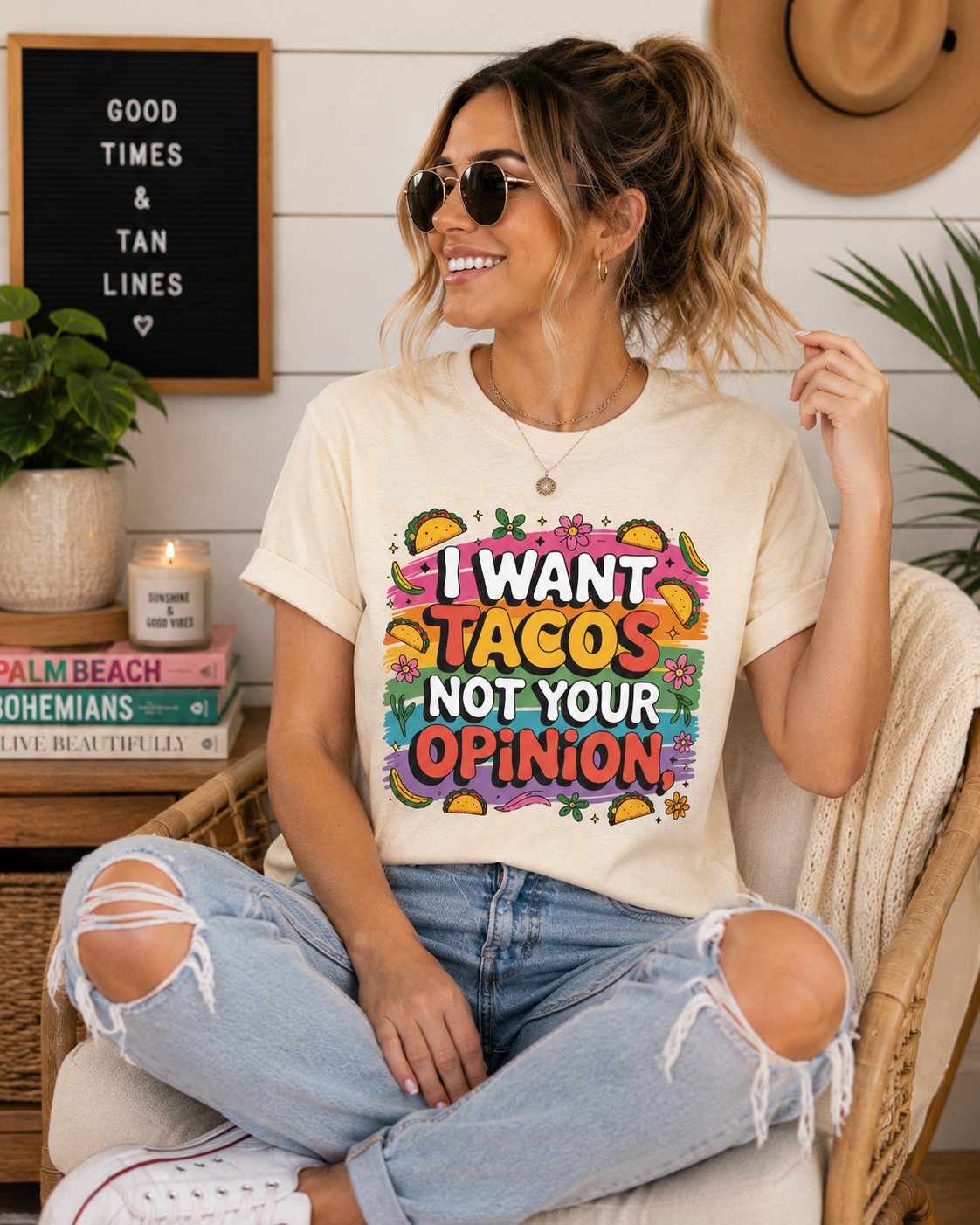 Funny Shirt for Women, Colorful Graphic Tee, Sarcastic T-Shirt, Food Lover Gift, Humorous Gift for Her