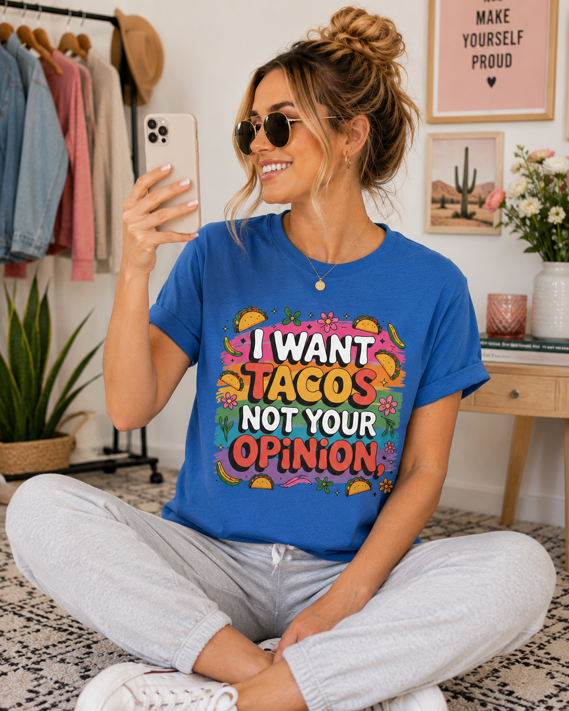 Funny Shirt for Women, Colorful Graphic Tee, Sarcastic T-Shirt, Food Lover Gift, Humorous Gift for Her