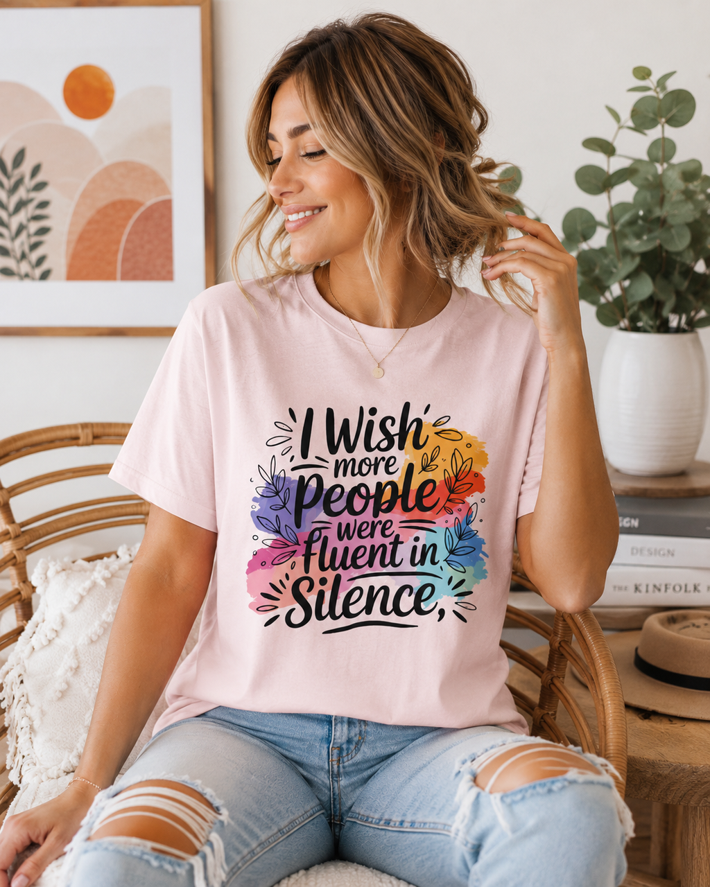 Funny Graphic Tee for Women, Colorful Floral Shirt, Cute Casual T Shirt, Trendy Everyday Tee, Gift for Her