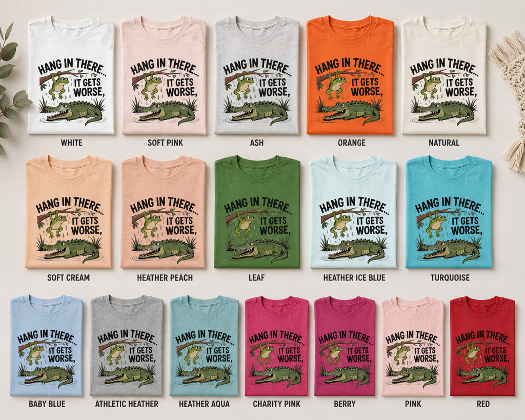 Funny Frog Shirt, Alligator Graphic Tee, Funny Animal T Shirt, Cute Casual Tee for Women, Sarcastic Graphic Shirt