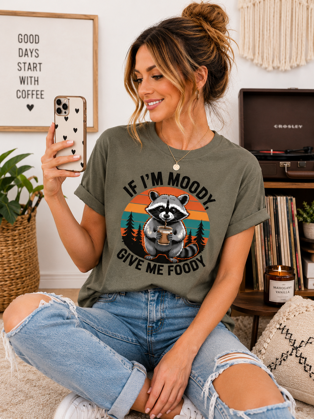 Funny Animal Shirt for Women, Cute Animal Graphic Tee, Food Lover T Shirt, Casual Everyday Tee, Gift for Her
