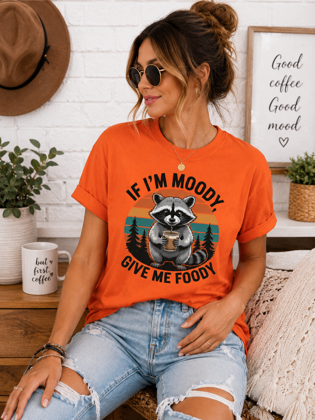 Funny Animal Shirt for Women, Cute Animal Graphic Tee, Food Lover T Shirt, Casual Everyday Tee, Gift for Her