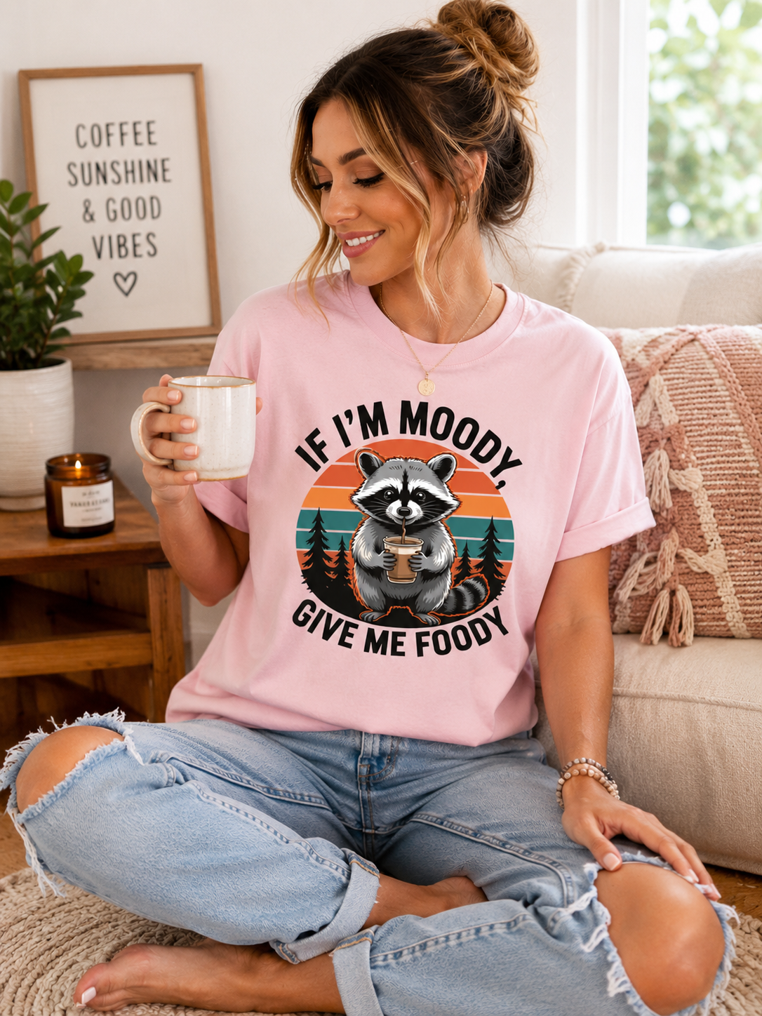 Funny Animal Shirt for Women, Cute Animal Graphic Tee, Food Lover T Shirt, Casual Everyday Tee, Gift for Her