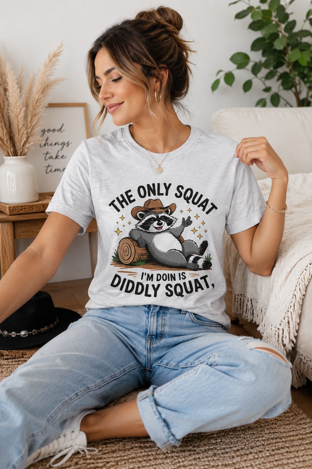 Funny Graphic Tee for Women, Lazy Day Shirt, Country Humor T Shirt, Cute Casual Graphic Tee, Gift for Her