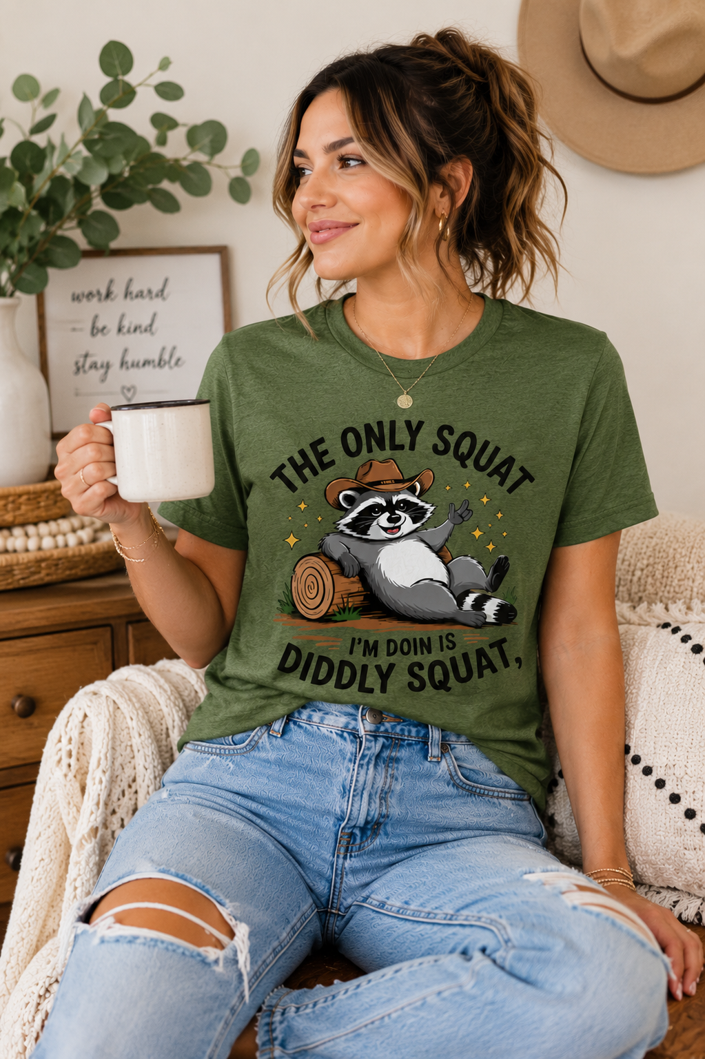 Funny Graphic Tee for Women, Lazy Day Shirt, Country Humor T Shirt, Cute Casual Graphic Tee, Gift for Her