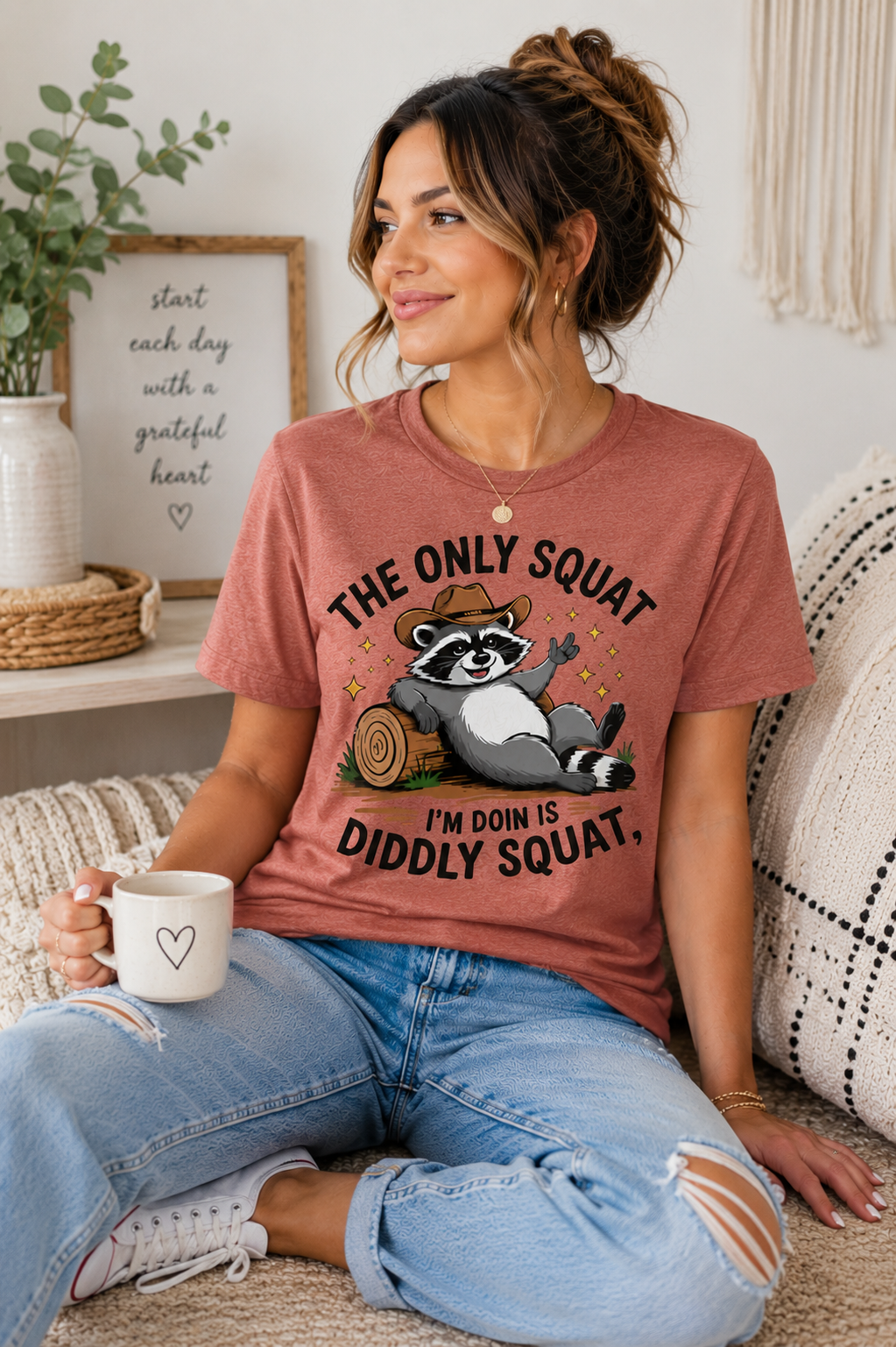 Funny Graphic Tee for Women, Lazy Day Shirt, Country Humor T Shirt, Cute Casual Graphic Tee, Gift for Her