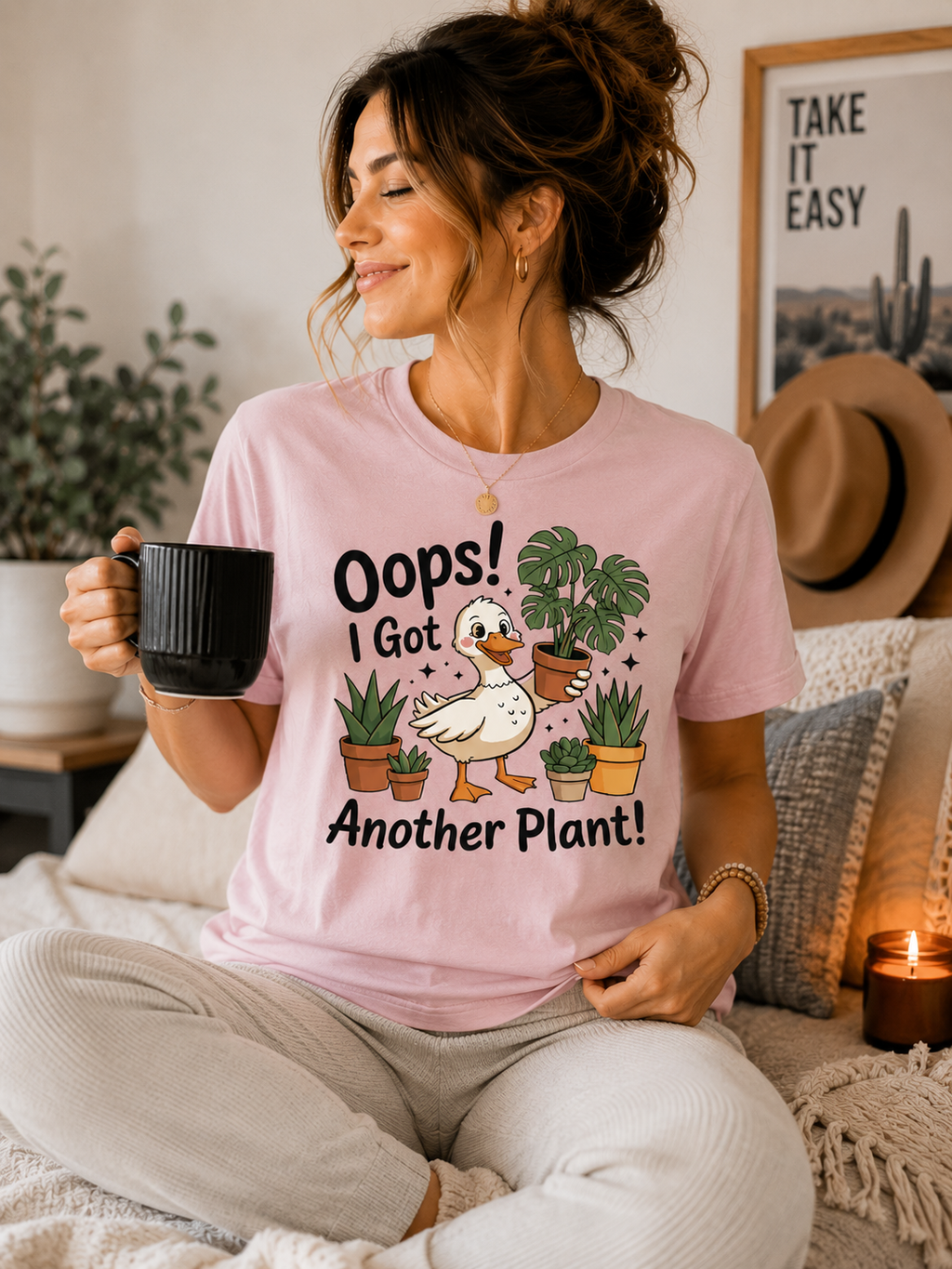 Plant Lover Shirt for Women, Funny Plant Mom T Shirt, Gardening Graphic Tee, Houseplant Lover Gift, Cute Botanical Shirt