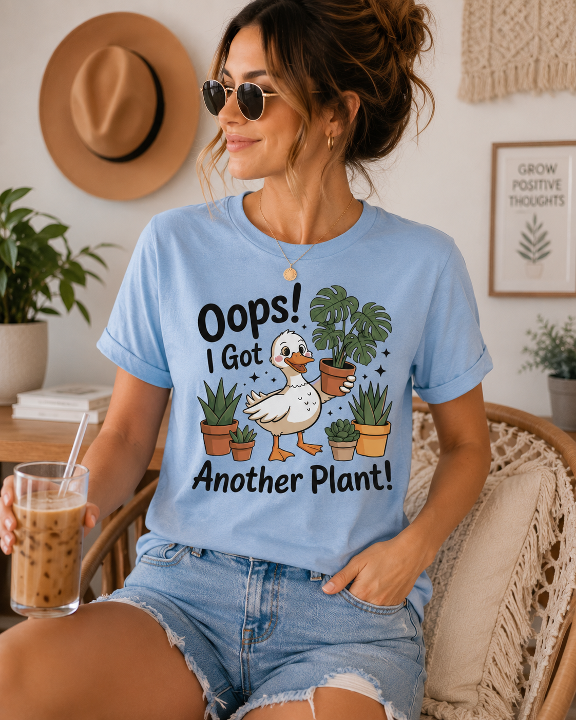Plant Lover Shirt for Women, Funny Plant Mom T Shirt, Gardening Graphic Tee, Houseplant Lover Gift, Cute Botanical Shirt