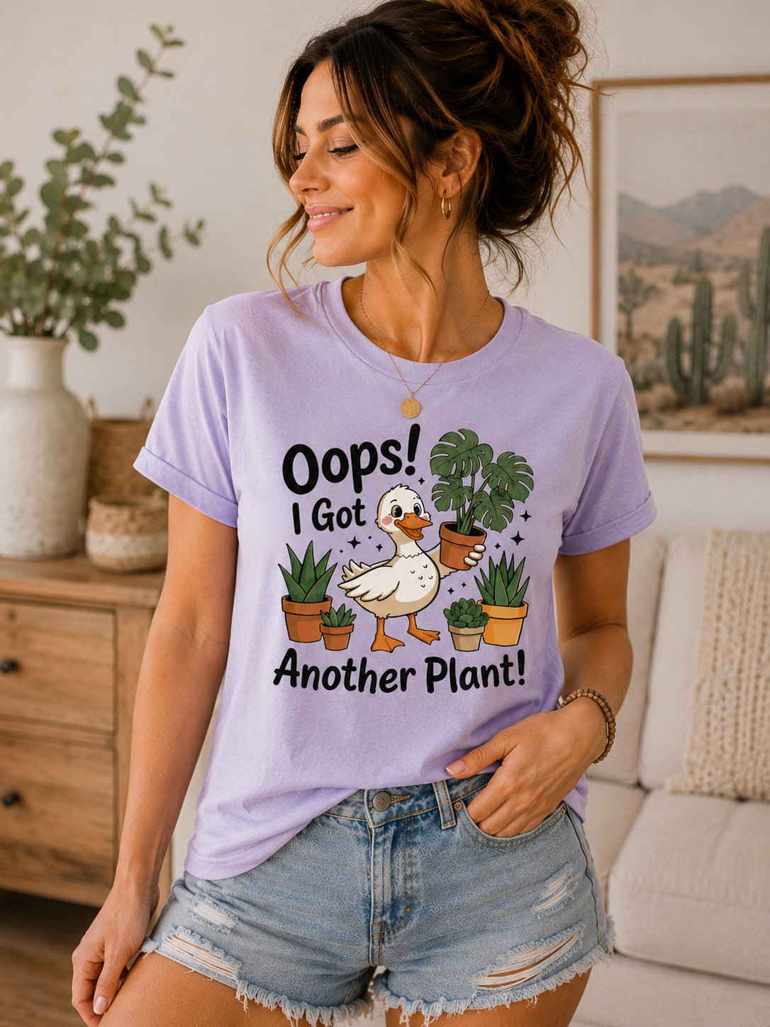 Plant Lover Shirt for Women, Funny Plant Mom T Shirt, Gardening Graphic Tee, Houseplant Lover Gift, Cute Botanical Shirt
