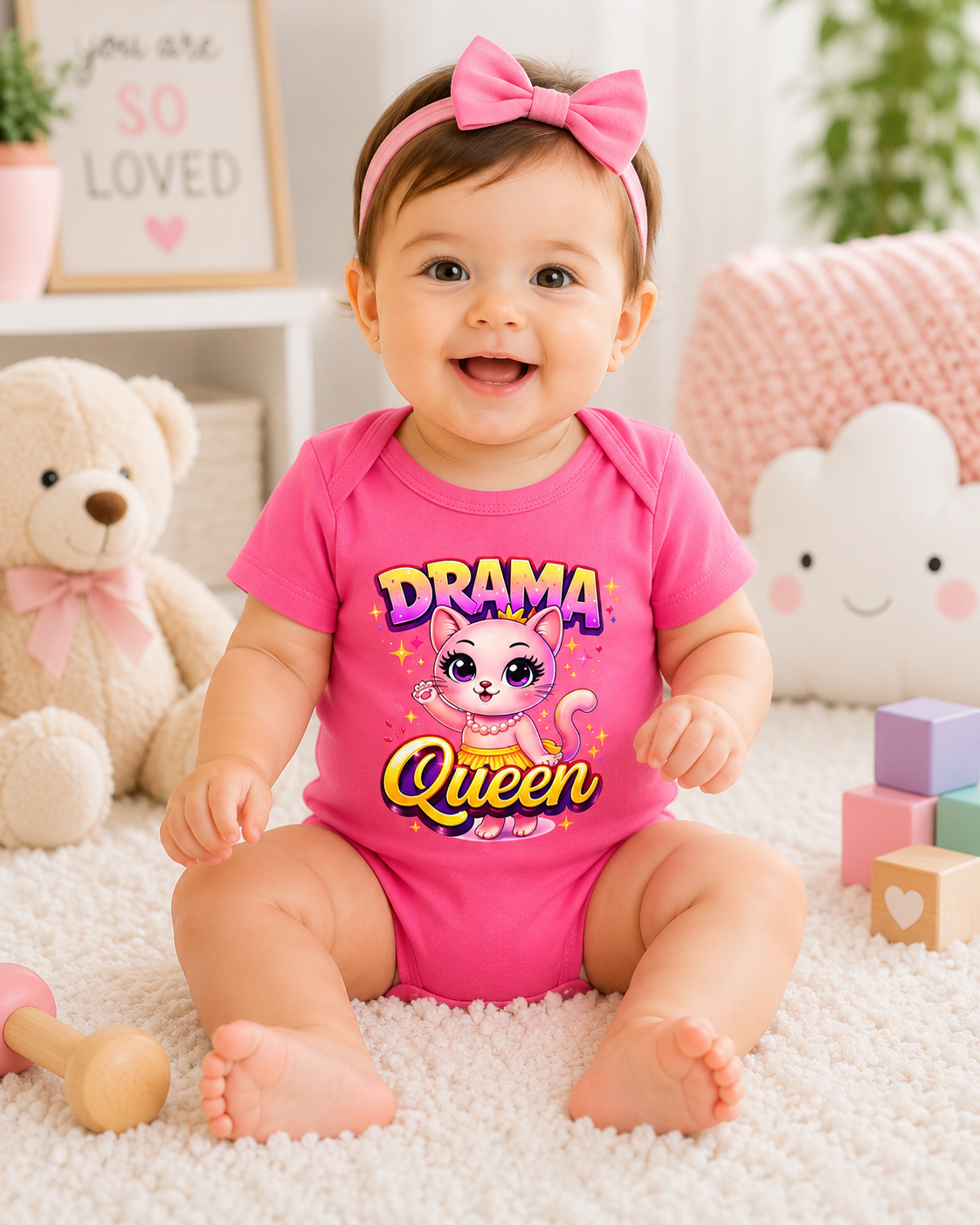 Cute Baby Girl Bodysuit, Funny Baby Girl Onesie, Cute Infant Outfit, Baby Shower Gift, Newborn Girl Clothes, Funny Baby Bodysuit