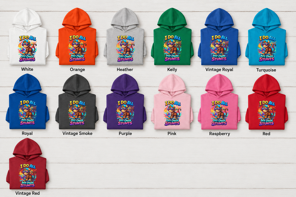 Toddler Hoodie, Funny Monkey Sweatshirt, Cute Animal Graphic Hoodie, Skateboard Kids Pullover, Boy Girl Birthday Gift