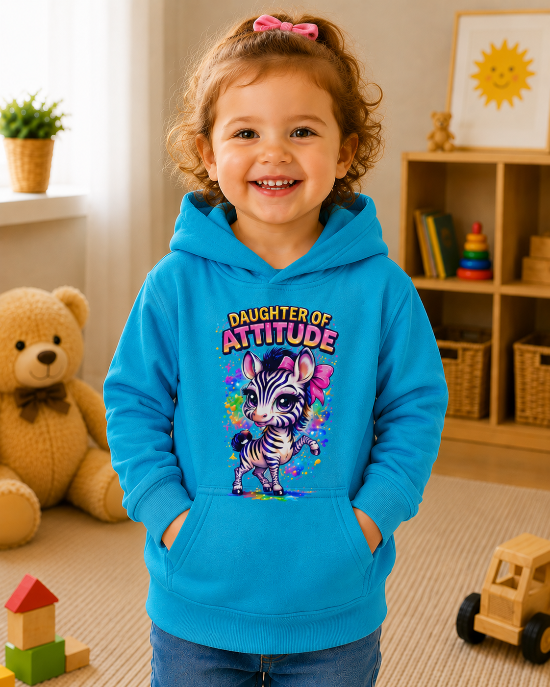 Toddler Hoodie, Cute Animal Sweatshirt, Girls Hooded Pullover, Kids Graphic Hoodie, Birthday Gift for Toddler Girl