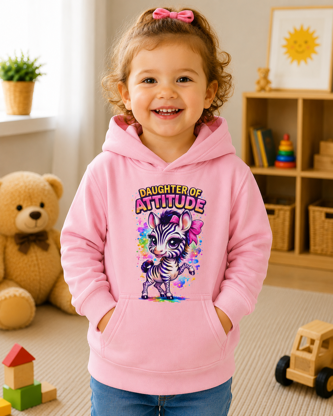 Toddler Hoodie, Cute Animal Sweatshirt, Girls Hooded Pullover, Kids Graphic Hoodie, Birthday Gift for Toddler Girl