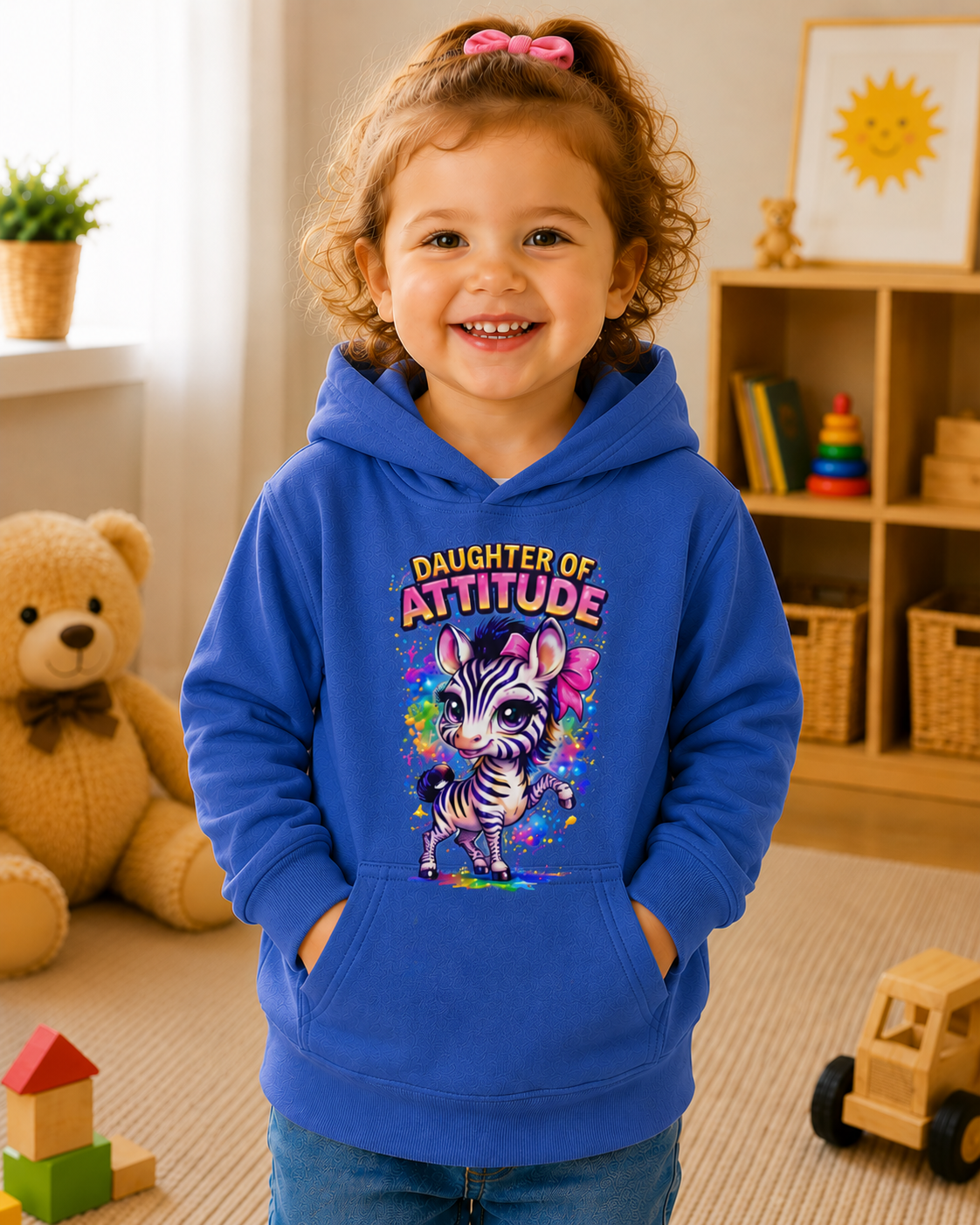 Toddler Hoodie, Cute Animal Sweatshirt, Girls Hooded Pullover, Kids Graphic Hoodie, Birthday Gift for Toddler Girl
