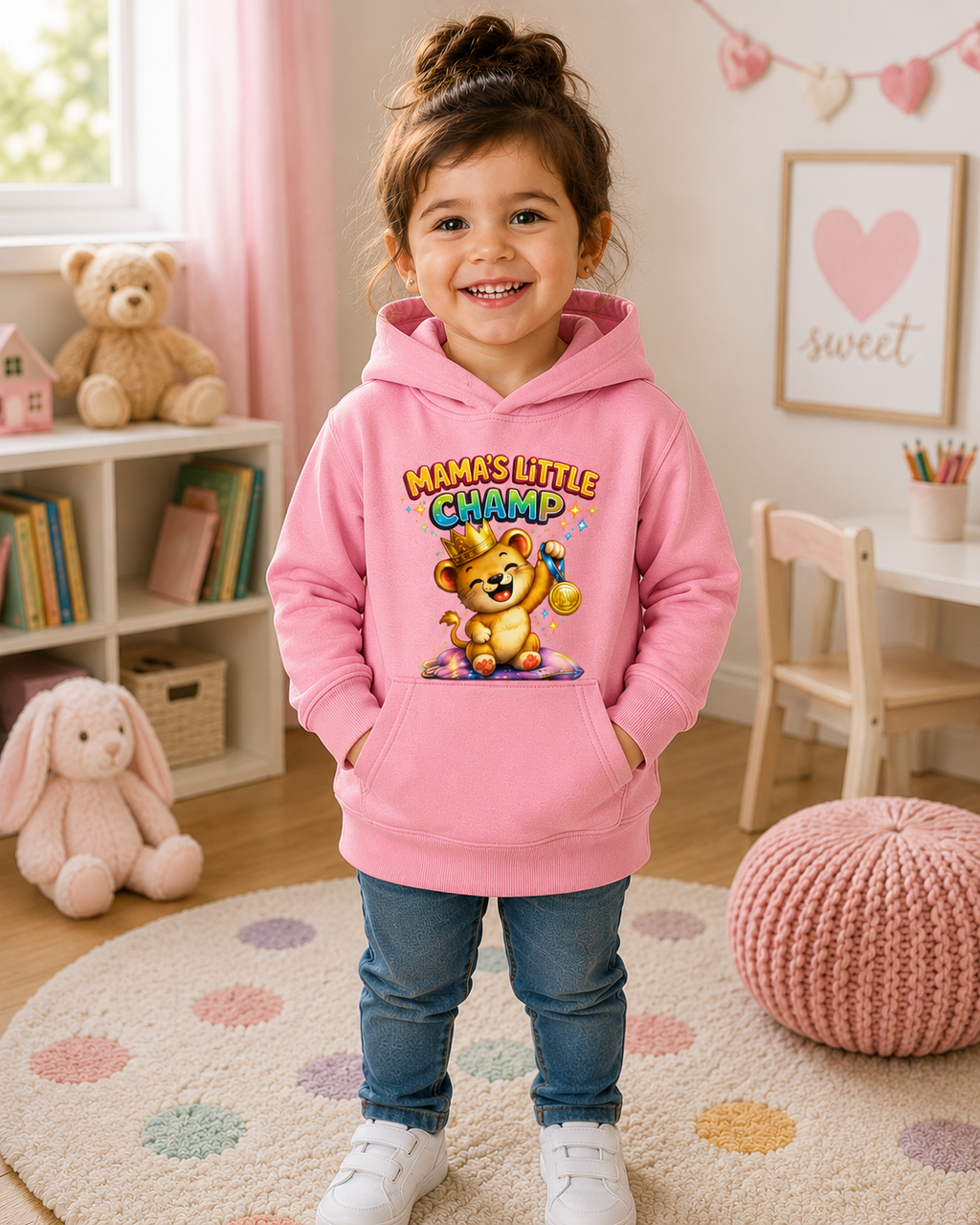 Toddler Lion Hoodie, Cute Animal Sweatshirt, Boys Hooded Pullover, Kids Graphic Hoodie, Birthday Gift for Toddler