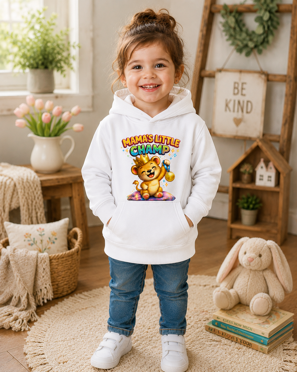Toddler Lion Hoodie, Cute Animal Sweatshirt, Boys Hooded Pullover, Kids Graphic Hoodie, Birthday Gift for Toddler