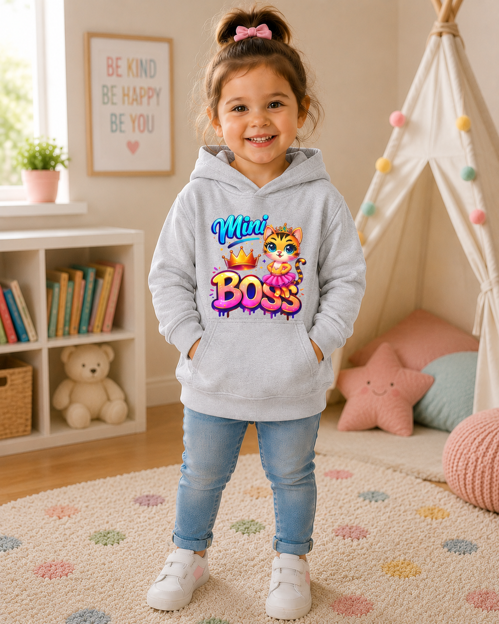 Toddler Cat Hoodie, Cute Girls Hooded Sweatshirt, Kitten Toddler Hoodie, Girls Pullover Sweatshirt, Kids Hoodie, Birthday Gift