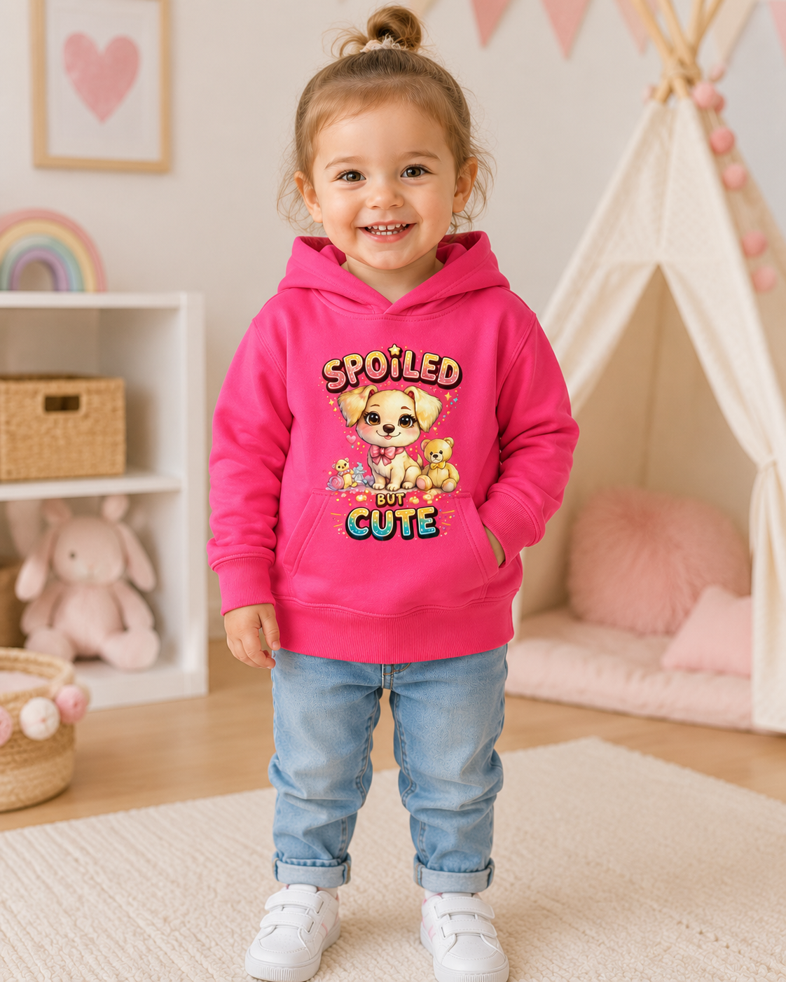 Toddler Hoodie, Cute Puppy Sweatshirt, Dog Graphic Hoodie for Kids, Toddler Girl Sweatshirt, Toddler Boy Hoodie, Birthday Gift