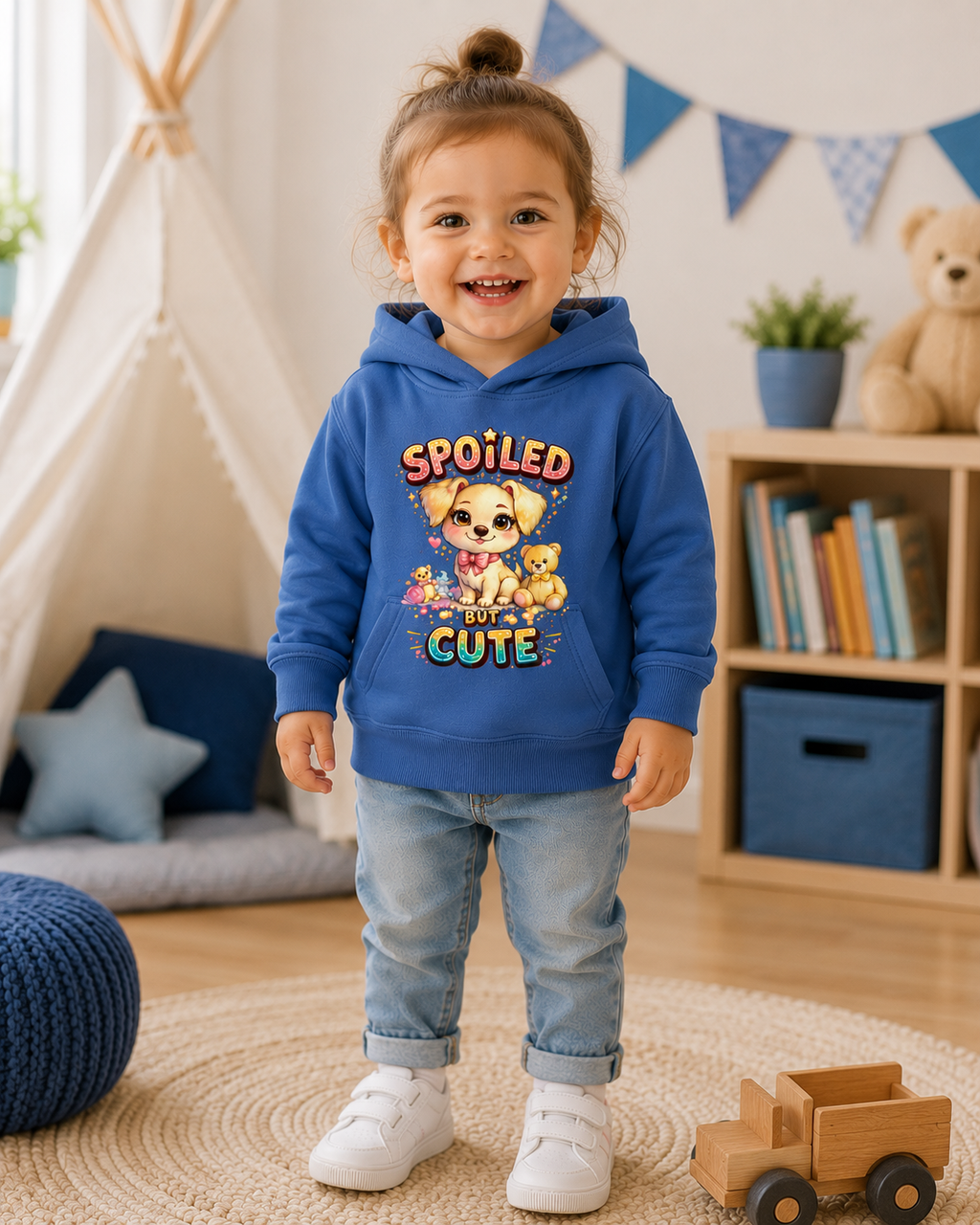 Toddler Hoodie, Cute Puppy Sweatshirt, Dog Graphic Hoodie for Kids, Toddler Girl Sweatshirt, Toddler Boy Hoodie, Birthday Gift