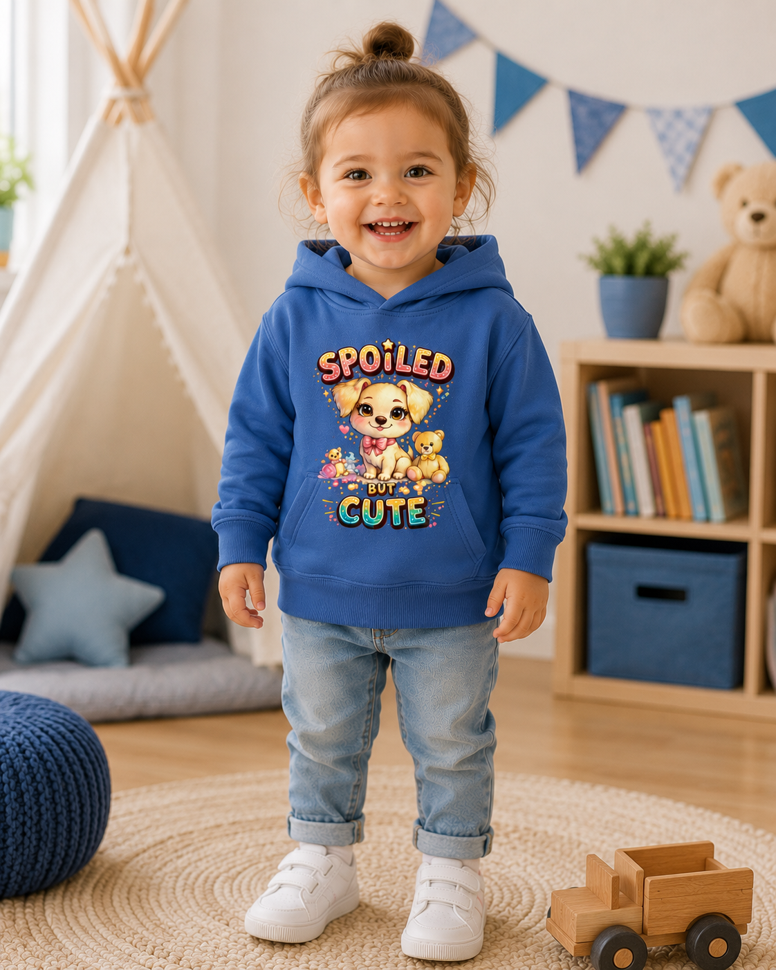 Toddler Hoodie, Cute Puppy Sweatshirt, Dog Graphic Hoodie for Kids, Toddler Girl Sweatshirt, Toddler Boy Hoodie, Birthday Gift