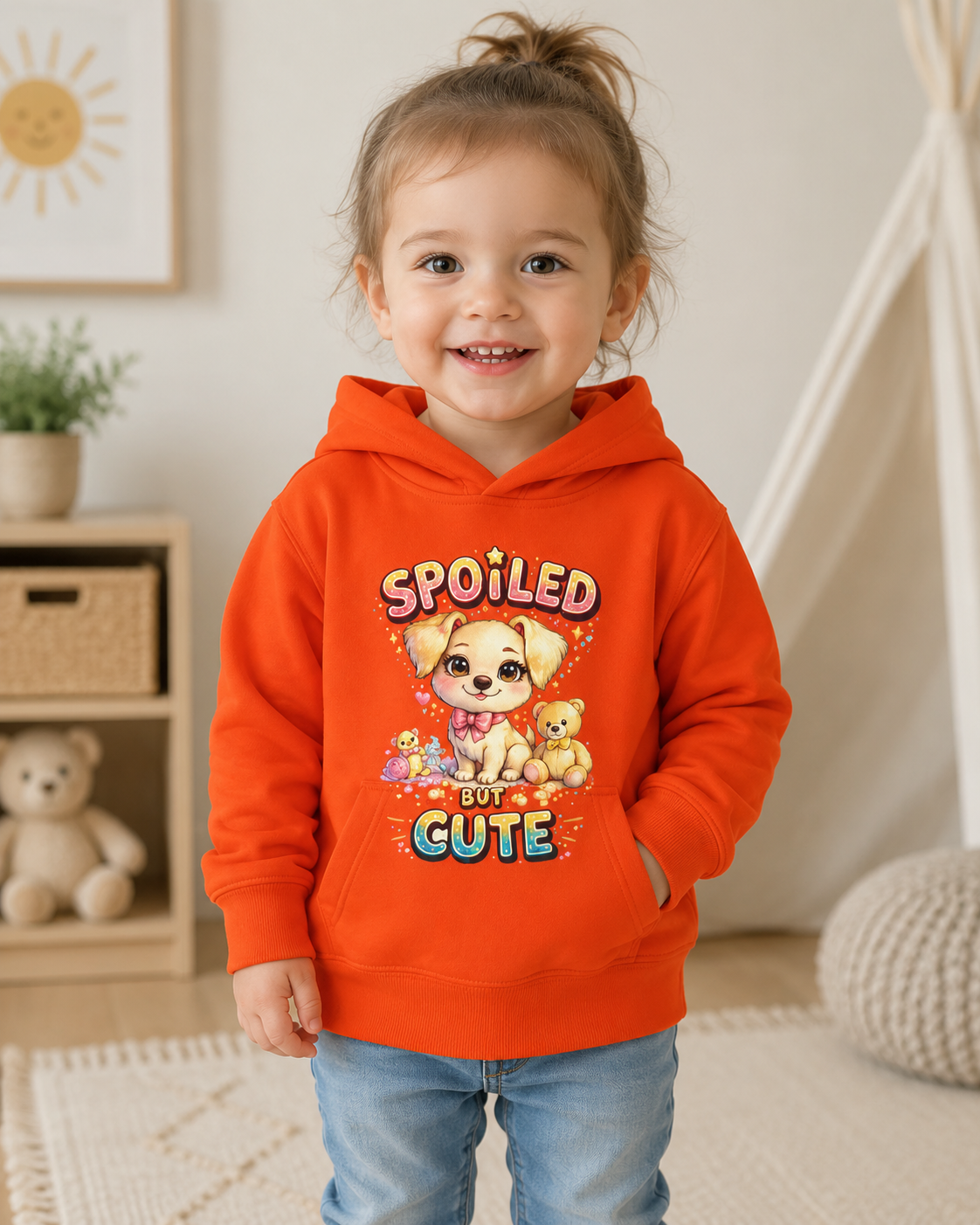 Toddler Hoodie, Cute Puppy Sweatshirt, Dog Graphic Hoodie for Kids, Toddler Girl Sweatshirt, Toddler Boy Hoodie, Birthday Gift