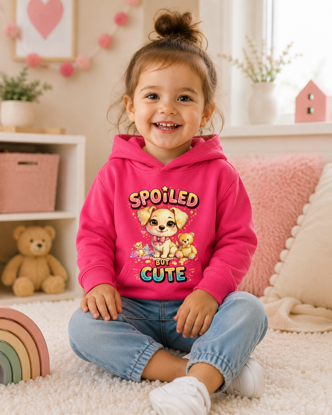 Toddler Hoodie, Cute Puppy Sweatshirt, Dog Graphic Hoodie for Kids, Toddler Girl Sweatshirt, Toddler Boy Hoodie, Birthday Gift