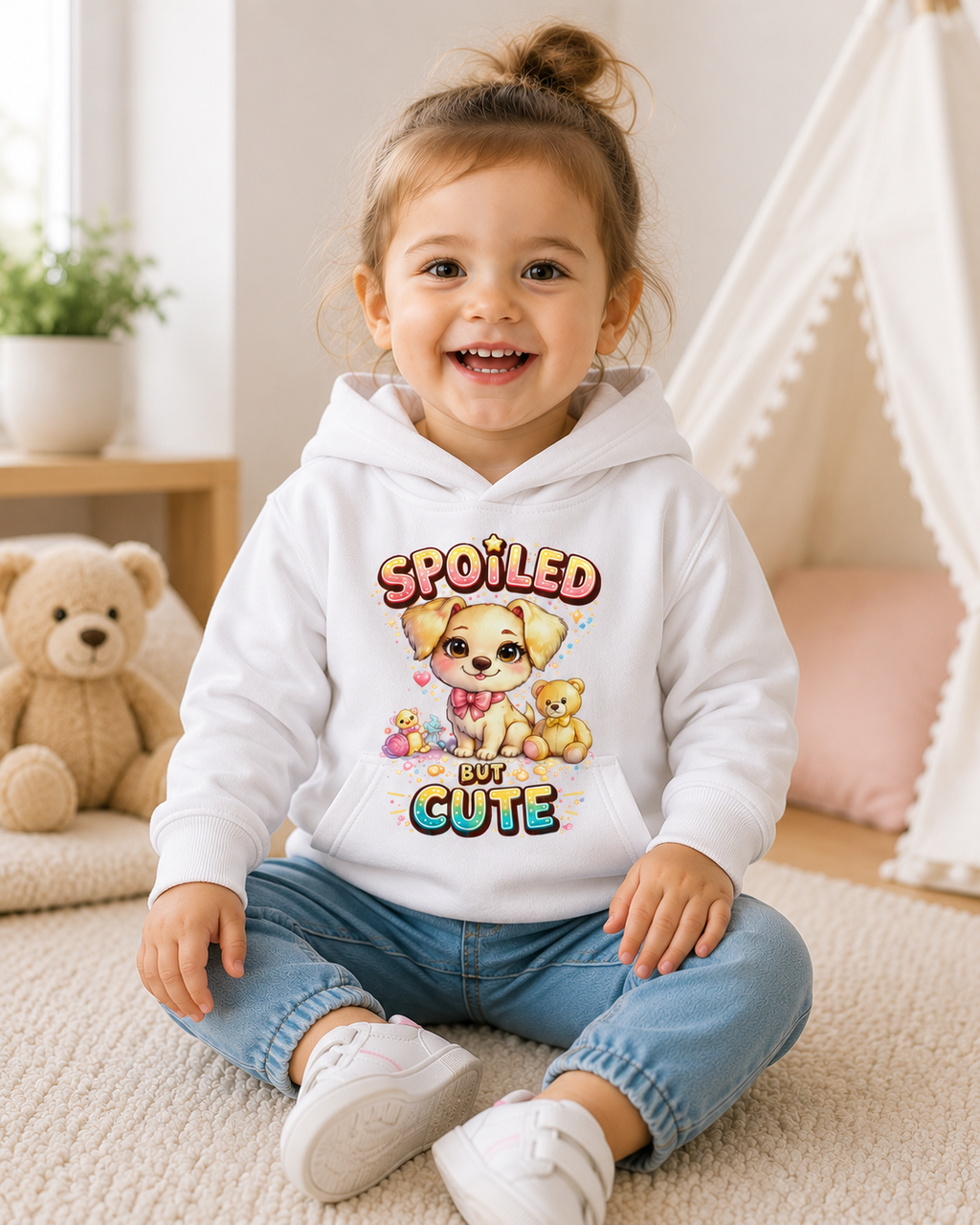 Toddler Hoodie, Cute Puppy Sweatshirt, Dog Graphic Hoodie for Kids, Toddler Girl Sweatshirt, Toddler Boy Hoodie, Birthday Gift
