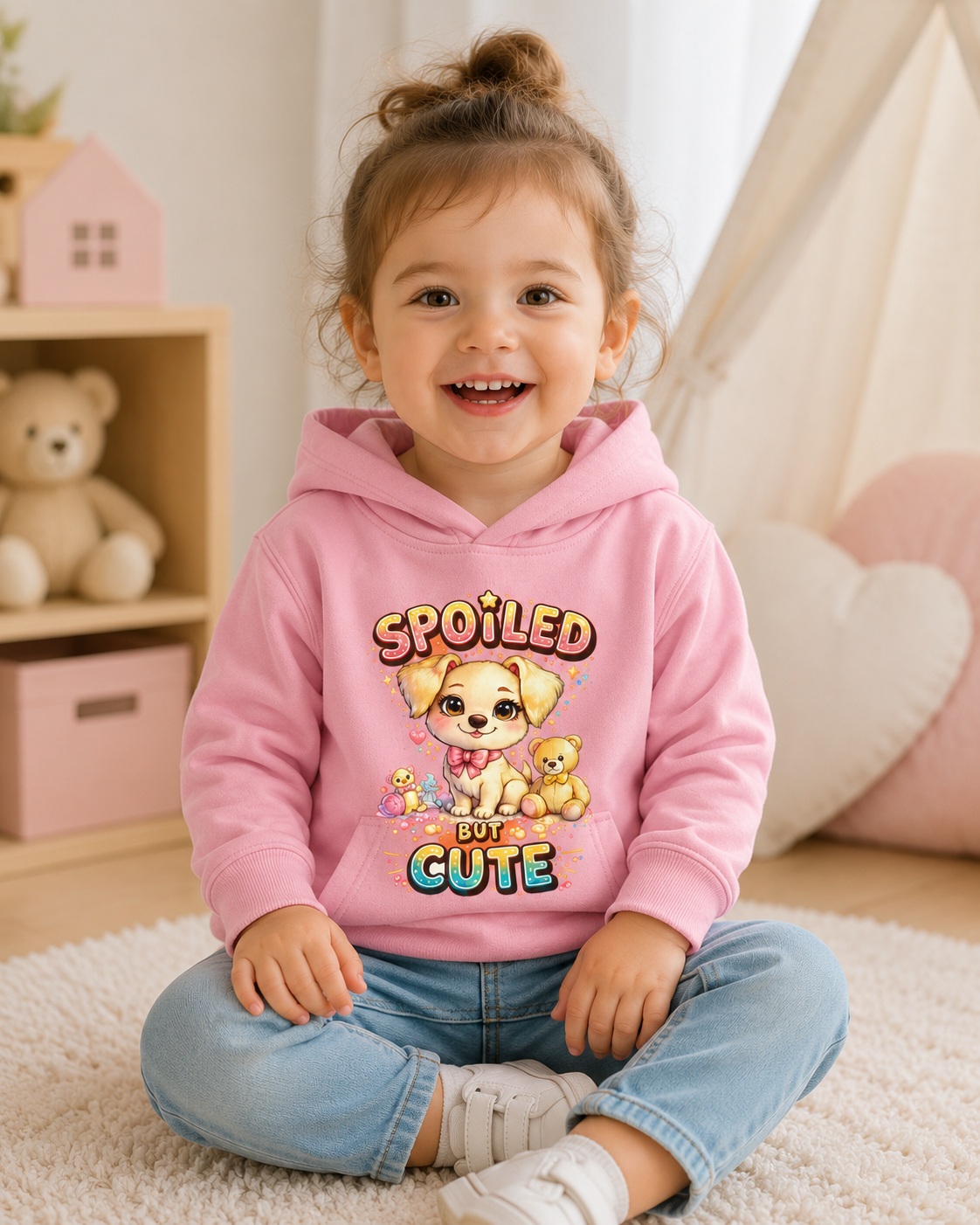 Toddler Hoodie, Cute Puppy Sweatshirt, Dog Graphic Hoodie for Kids, Toddler Girl Sweatshirt, Toddler Boy Hoodie, Birthday Gift