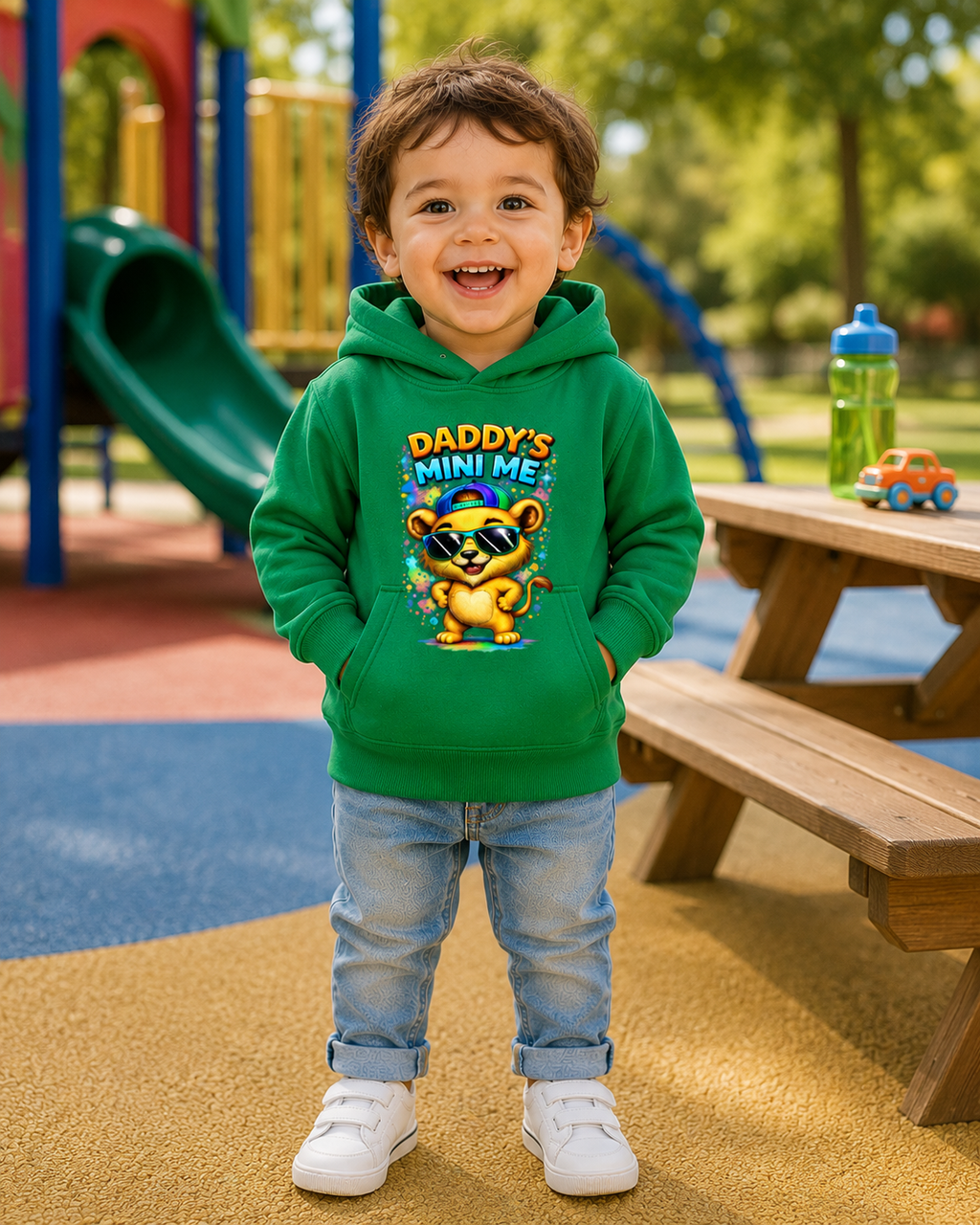 Daddy's Mini Me Toddler Hoodie, Lion Graphic Hoodie, Toddler Boy Sweatshirt, Cute Kids Hoodie, Father's Day Gift