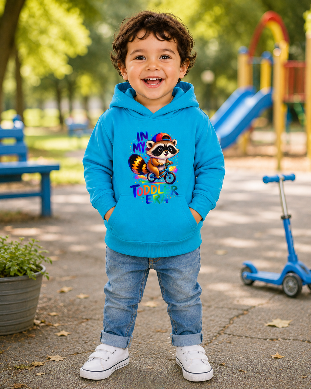 In My Toddler Era Hoodie, Cute Raccoon Toddler Hoodie, Kids Hooded Sweatshirt, Toddler Boy Hoodie, Toddler Girl Gift