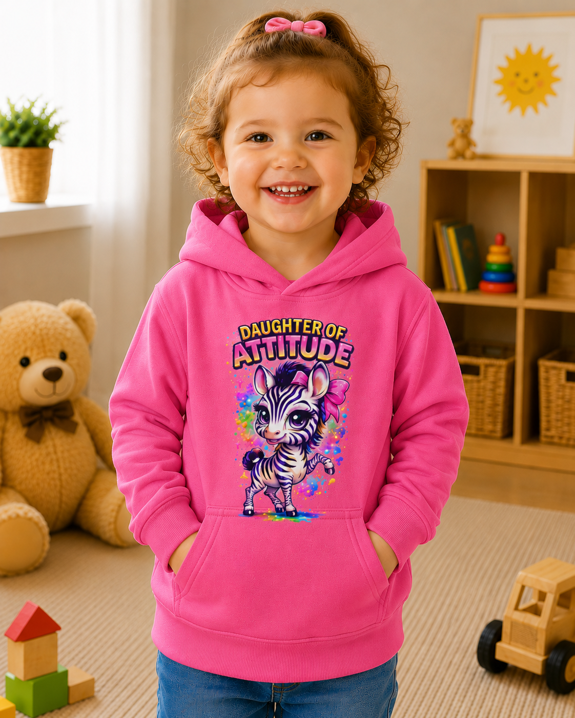 Toddler Hoodie, Cute Animal Sweatshirt, Girls Hooded Pullover, Kids Graphic Hoodie, Birthday Gift for Toddler Girl